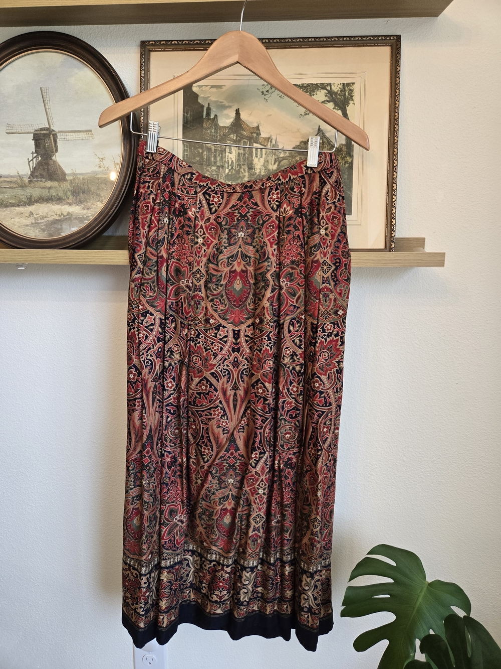 Vintage | Pendleton Paisley Maxi Skirt | Size 10 | Western